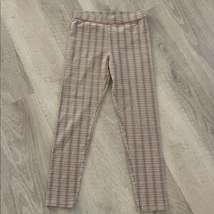 American Eagle plaid leggings, womens size M